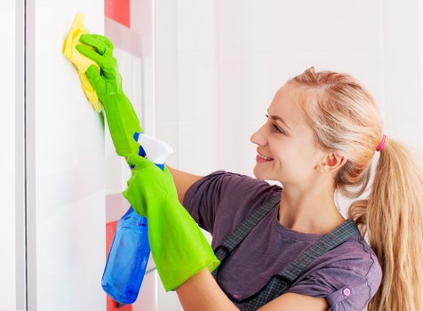 Professional oven cleaner servicing a kitchen in W1G