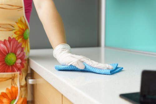 Deep cleaning service for a W1G home interior with detailed attention to surfaces