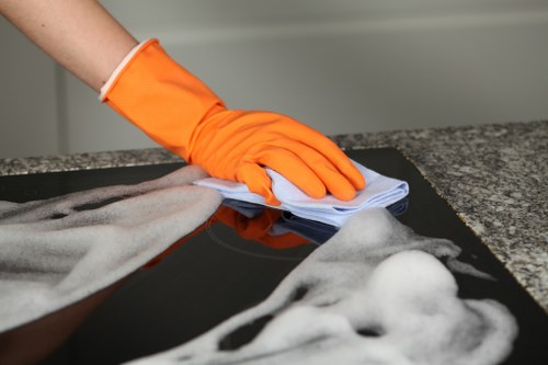 After builders cleaning service in a W1G property with dust removal from renovated rooms