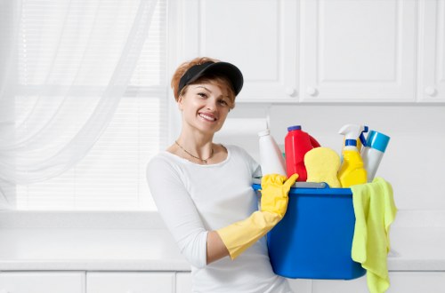 Deep cleaning of a central London kitchen in W1G