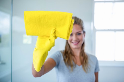Professional deep cleaning in a W1G apartment kitchen and shared living space